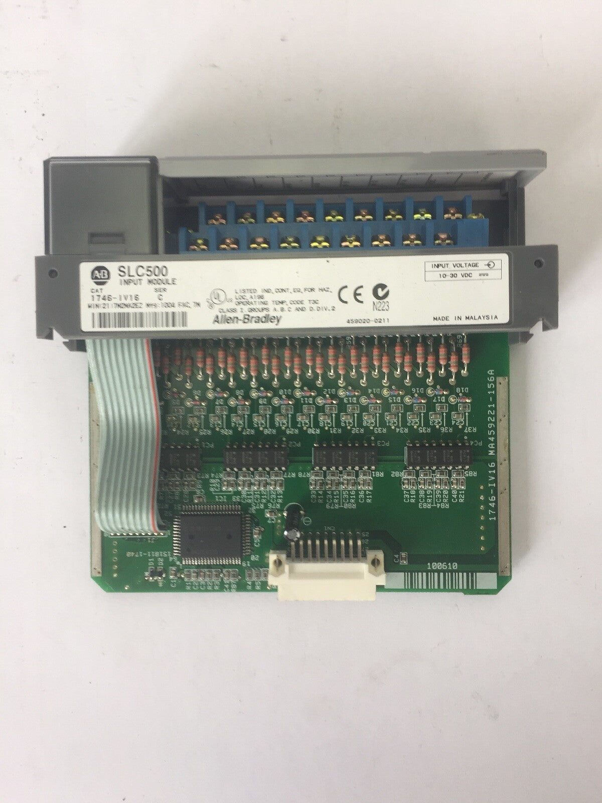 ALLEN BRADLEY 1746-IV16 INPUT MODULE SER C 10-30VDC