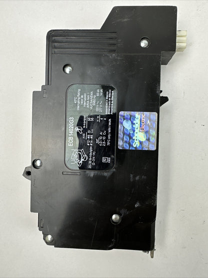 SQUARE D ECB14020G3 POWERLINK CIRCUIT BREAKER 277VAC 20AMP 1POLE HACR TYPE
