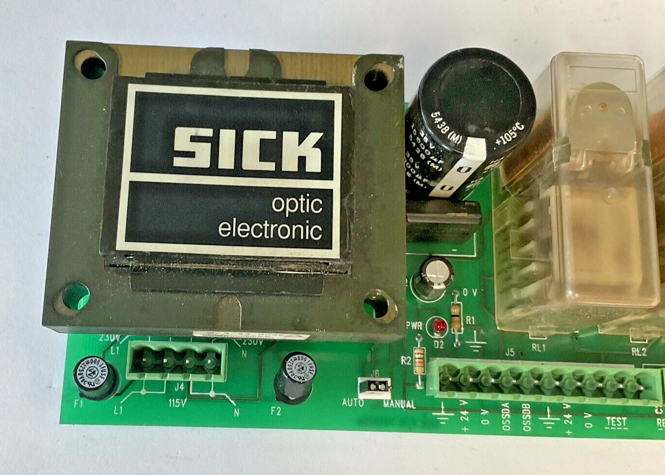 SICK 4-44-8036 POWER SUPPLY RELAY BOARD