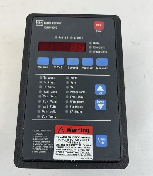CUTLER-HAMMER EATON IQ DP-4000 POWER SUPPLY MODULE 3PH IPONI 100-600VAC