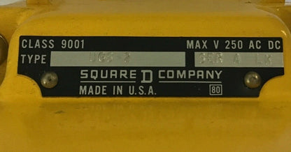 SQUARE D 9001 UGS-2 PENDANT CONTROL STATION SER.A