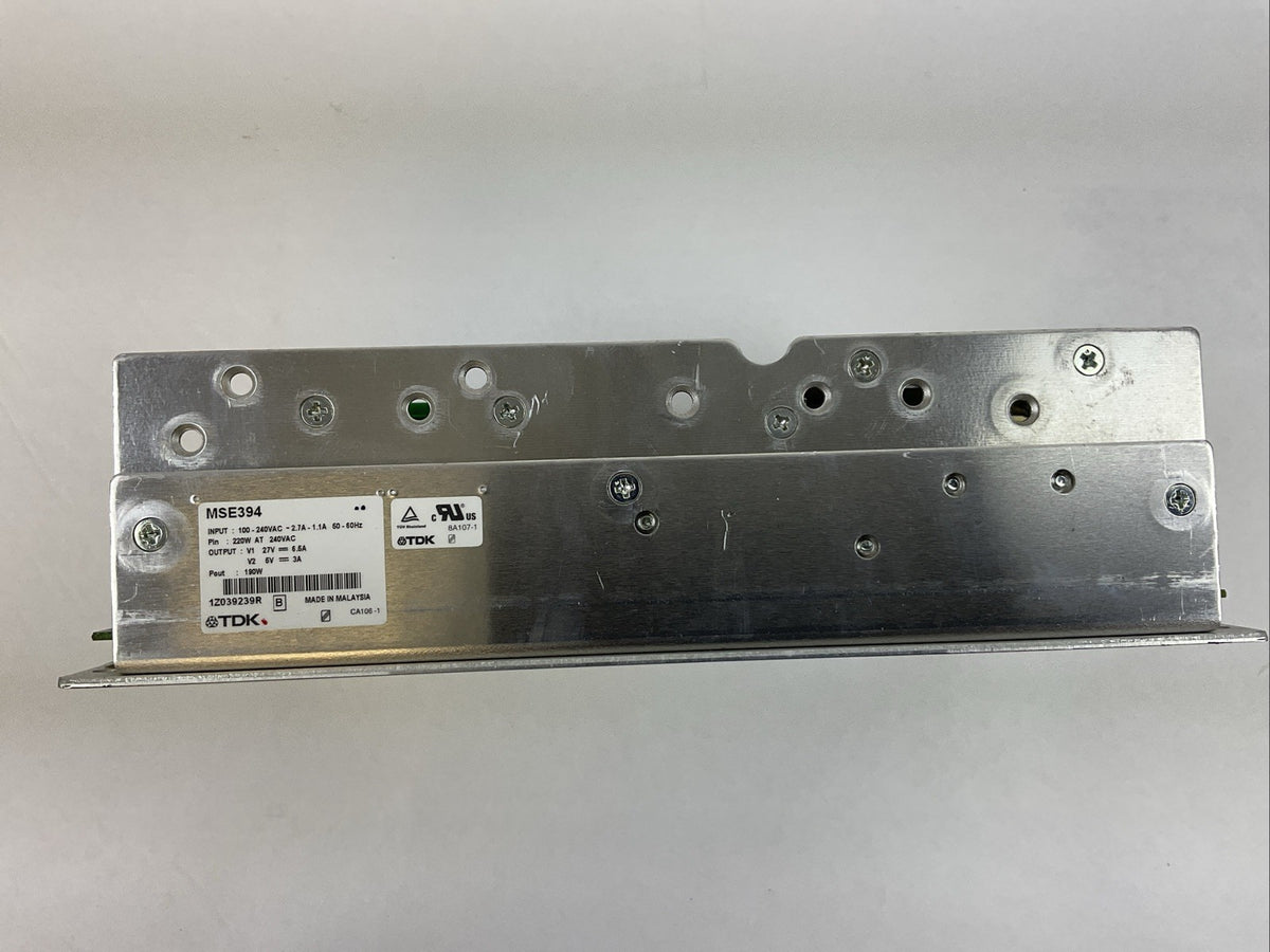 TDK MSE394 POWER SUPPLY OUTPUT V1 27VDC 6.5A V2 6VDC 3A INPUT 100-240VAC