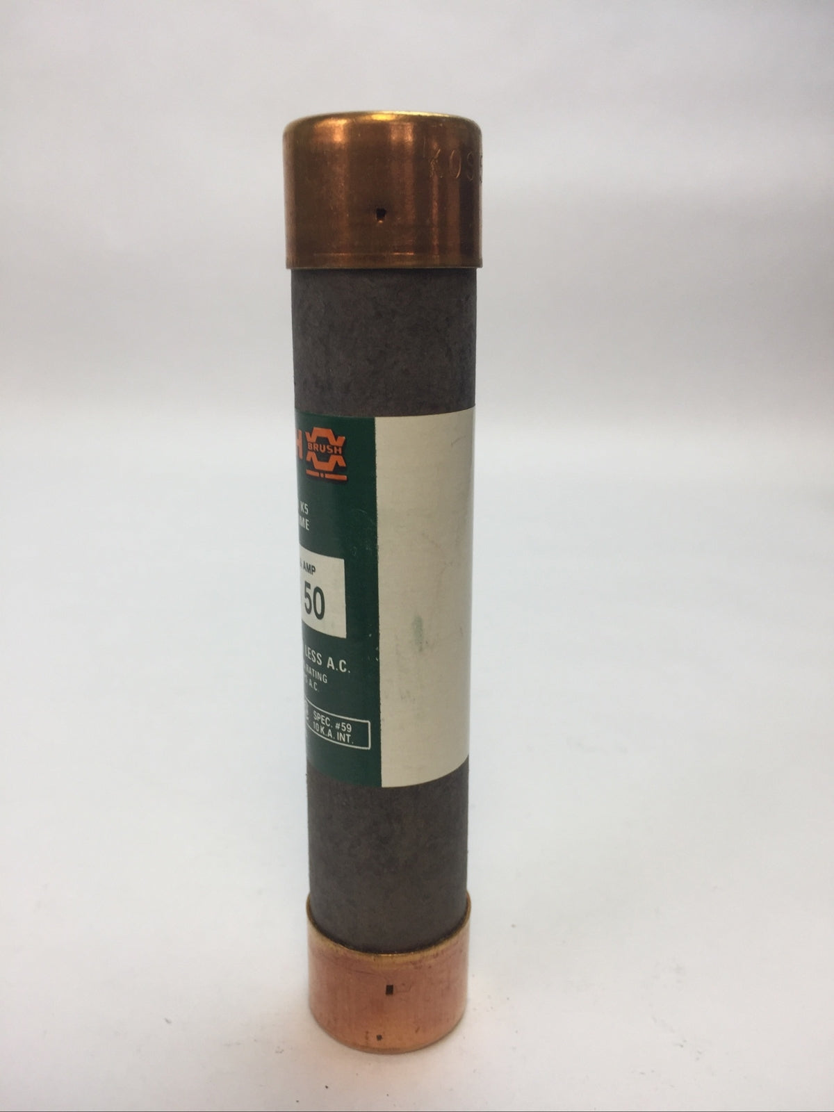 BRUSH KOS50 CLASS K5 ONE TIME FUSE 50AMP 600VAC (LOT OF 14)