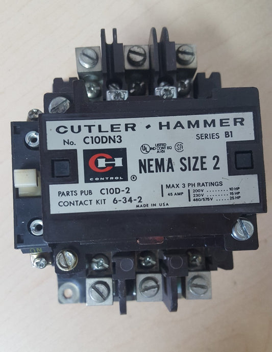 Cutler Hammer Contactor C10DN3