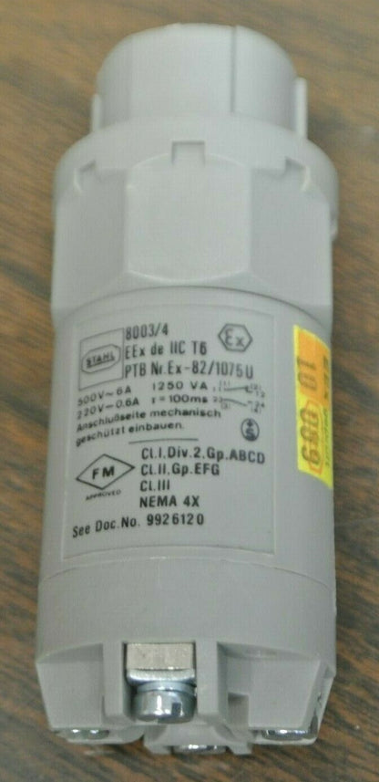 KILLARK 8003/40 PUSHBUTTON SWITCH / IEC 30.5 SERIES / 500V, 6A / NEW  SURPLUS
