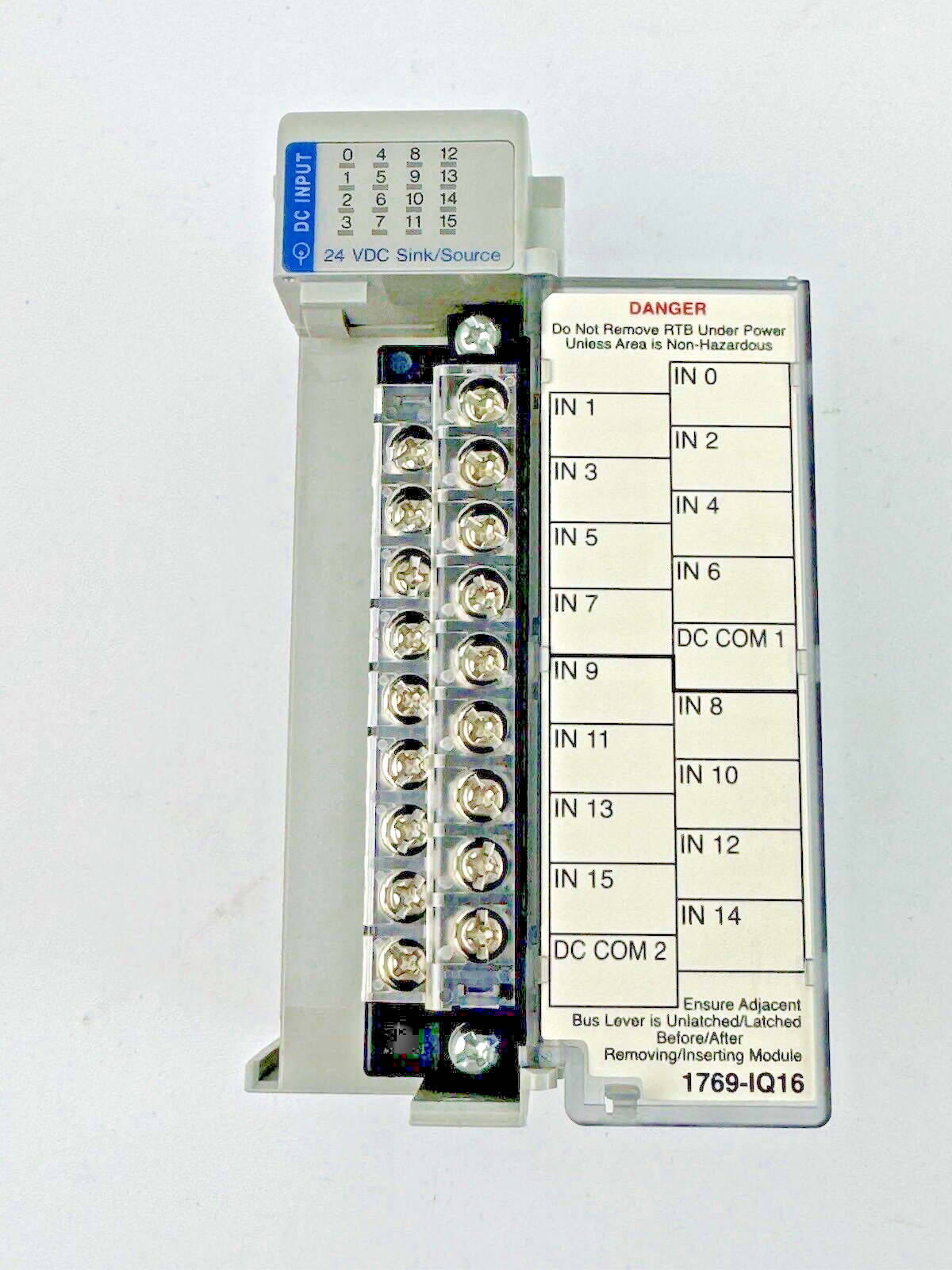 ALLEN-BRADLEY - 1769-IQ16 SER. A, F/W REV 3.1, DIR/VER 10000550525/02 - 16 PT.