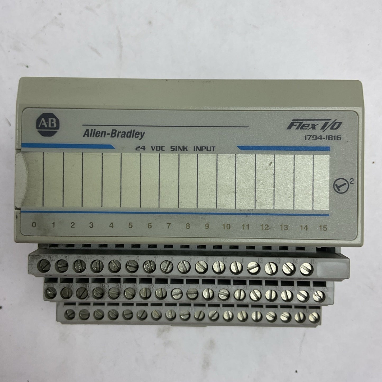 ALLEN BRADLEY 1794-TB3 SER A REV C01 BASE 1794-IB16 SER A REV B01 24VDC INPUT