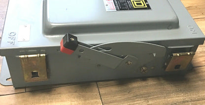 SQUARE D HU362AEI SAFETY SWITCH SER.E1 60A  NON FUSIBLE 600VAC/VDC 240VAC