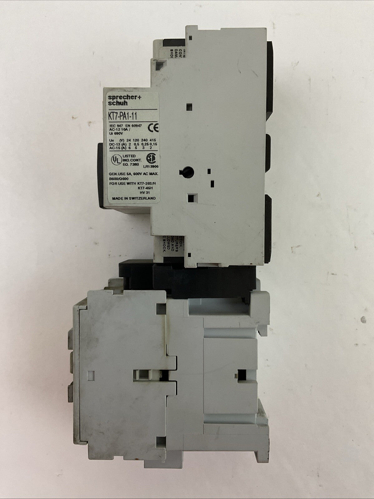 SPRECHER+SCHUH KTA7-25S-6.3A CIRCUIT BREAKER 4.0-6.3A CA7-9-10 CONTACTOR 277V