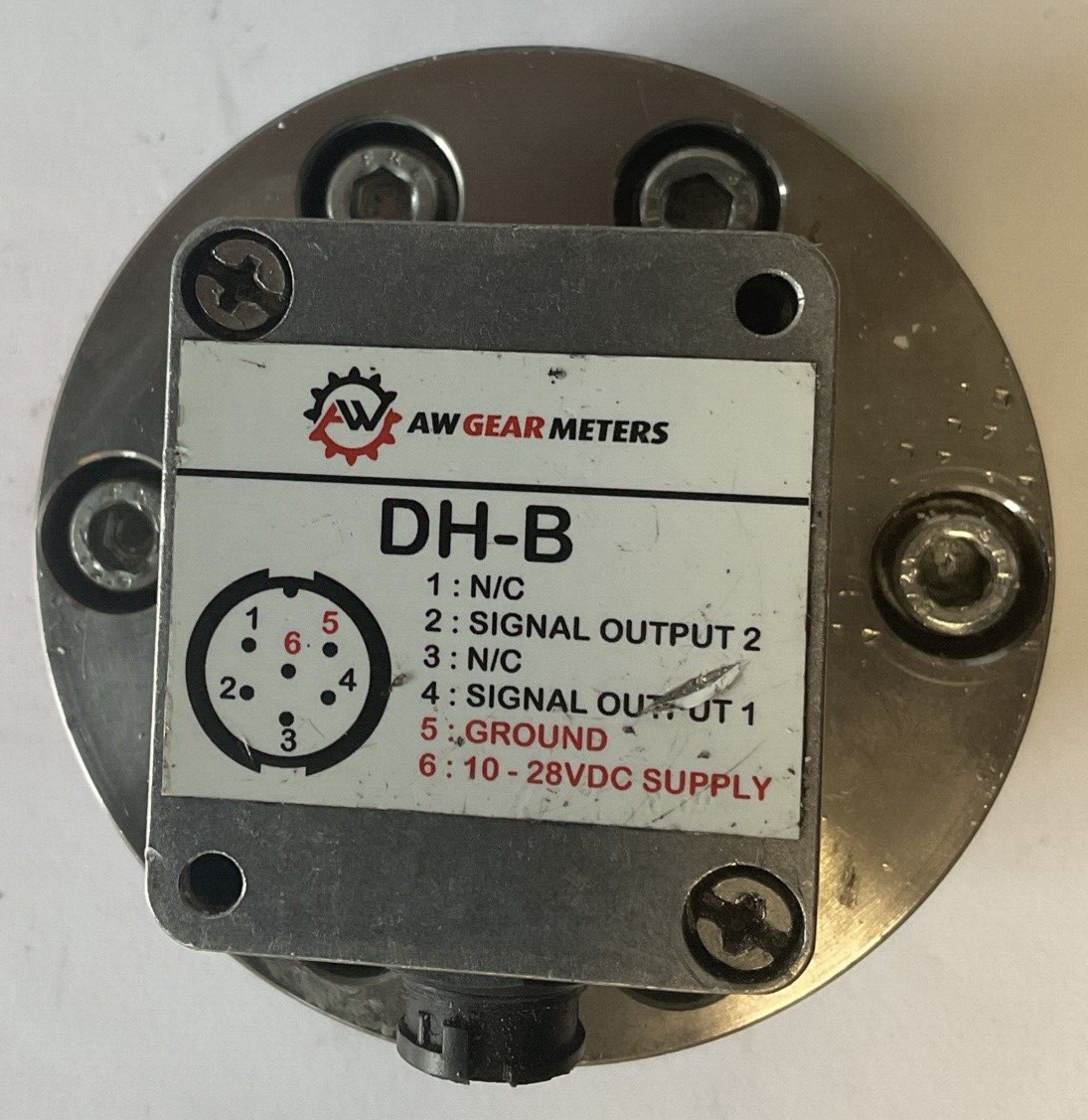 AW GEAR METERS DH-B JVM-15CG-25-NPT FLOW METER 10-28VDC