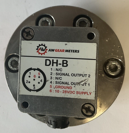 AW GEAR METERS DH-B JVM-15CG-25-NPT FLOW METER 10-28VDC