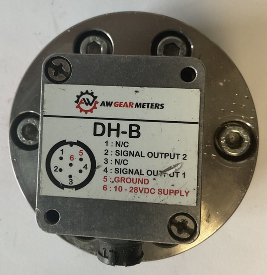 AW GEAR METERS DH-B JVM-15CG-25-NPT FLOW METER 10-28VDC