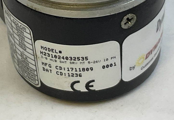 DYNAPAR 3/8” HUB SHT SRV MT5-26V 10 PN H231024032535 ROTARY ENCODER