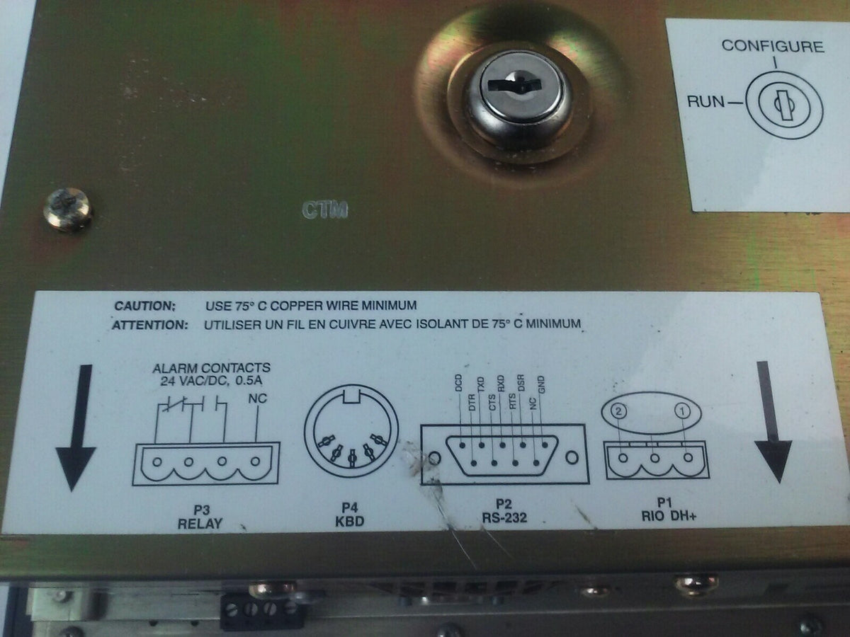 ALLEN BRADLEY 2711E-T10C6 SER. D REV. A  PANELVIEW 1000E TERMINAL FRN 5.14