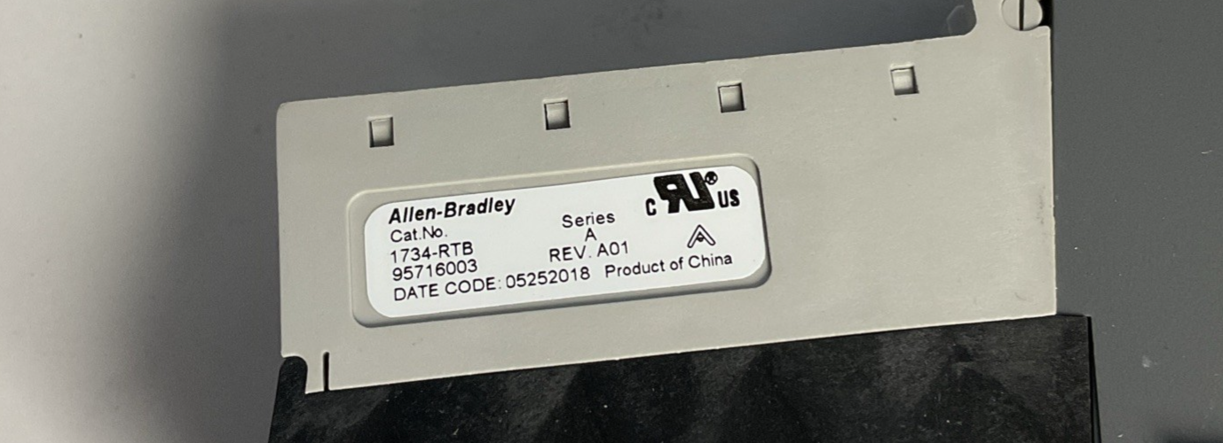 ALLEN BRADLEY 1734-AENT ETHERNET ADAPTER SER.B FW.5.015 24VDC W /1734-RTB