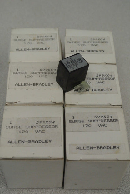 LOT of 6 / ALLEN-BRADLEY 599-K04 / SURGE SUPPRESSOR / 120VAC / SIZE 0, 1, 2