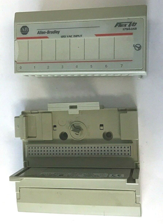 ALLEN BRADLEY 1794-IAB FLEX I/O MODULE 120VAC W/1794-TBN/A TERMINAL BLOCK 230VAC