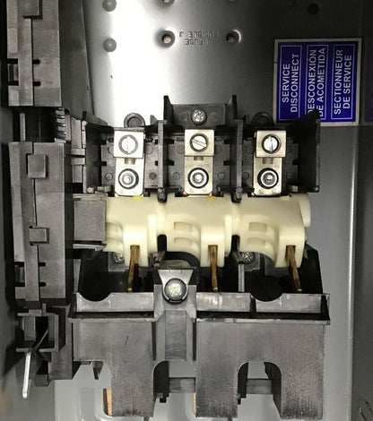 SQUARE D HU361 SER.F05 SAFETY SWITCH 30A 600VAC/DC NON FUSIBLE TYPE 1