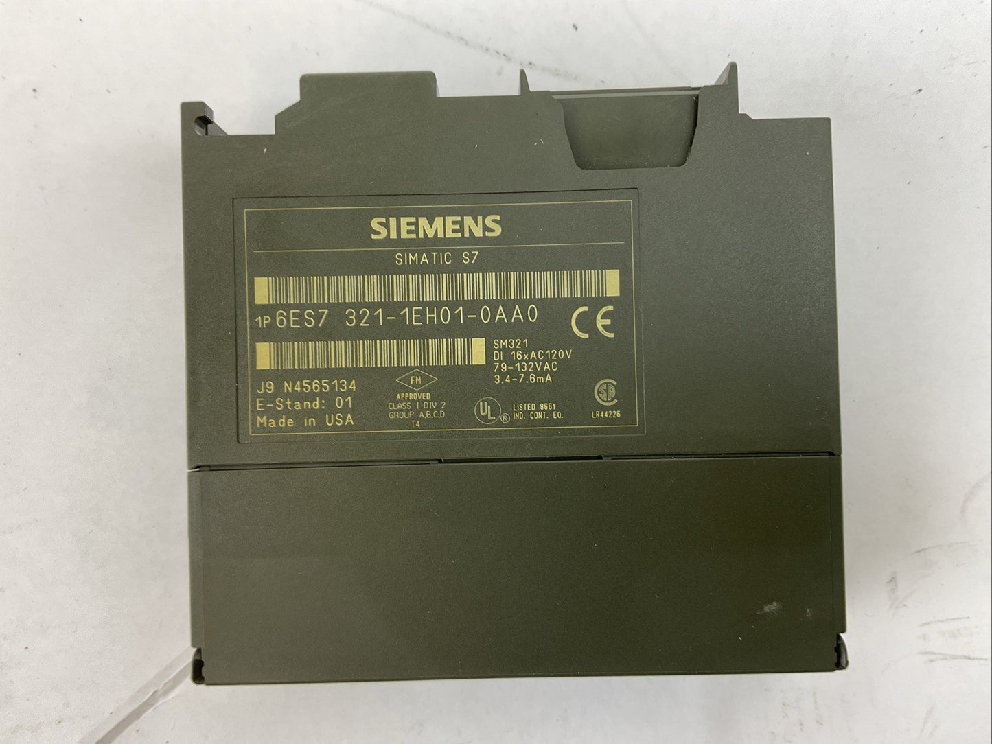 SIEMENS 1P 6ES7 321-1EH01-0AA0 INPUT MODULE