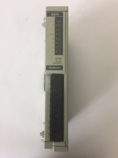 AEG MODICON AS-B350-001 OUTPUT MODULE 115VAC