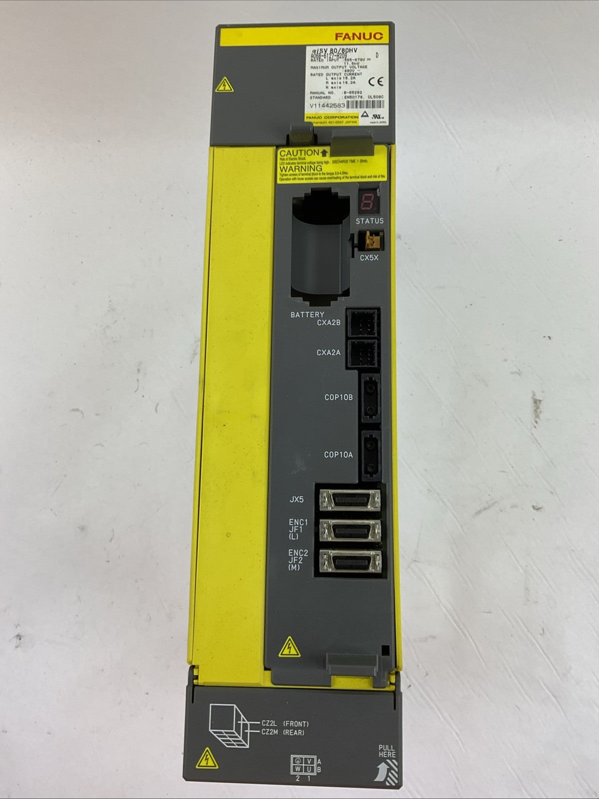 FANUC A06B-6127-H209 SERVO DRIVE OUTPUT 480VAC INPUT 565-679VDC 11.6kW SER D