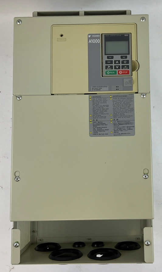 YASKAWA CIMR-AU4A0072FAA REV A AC DRIVE OUTPUT 3PH 0-480V 72A INPUT 380-480V 71A