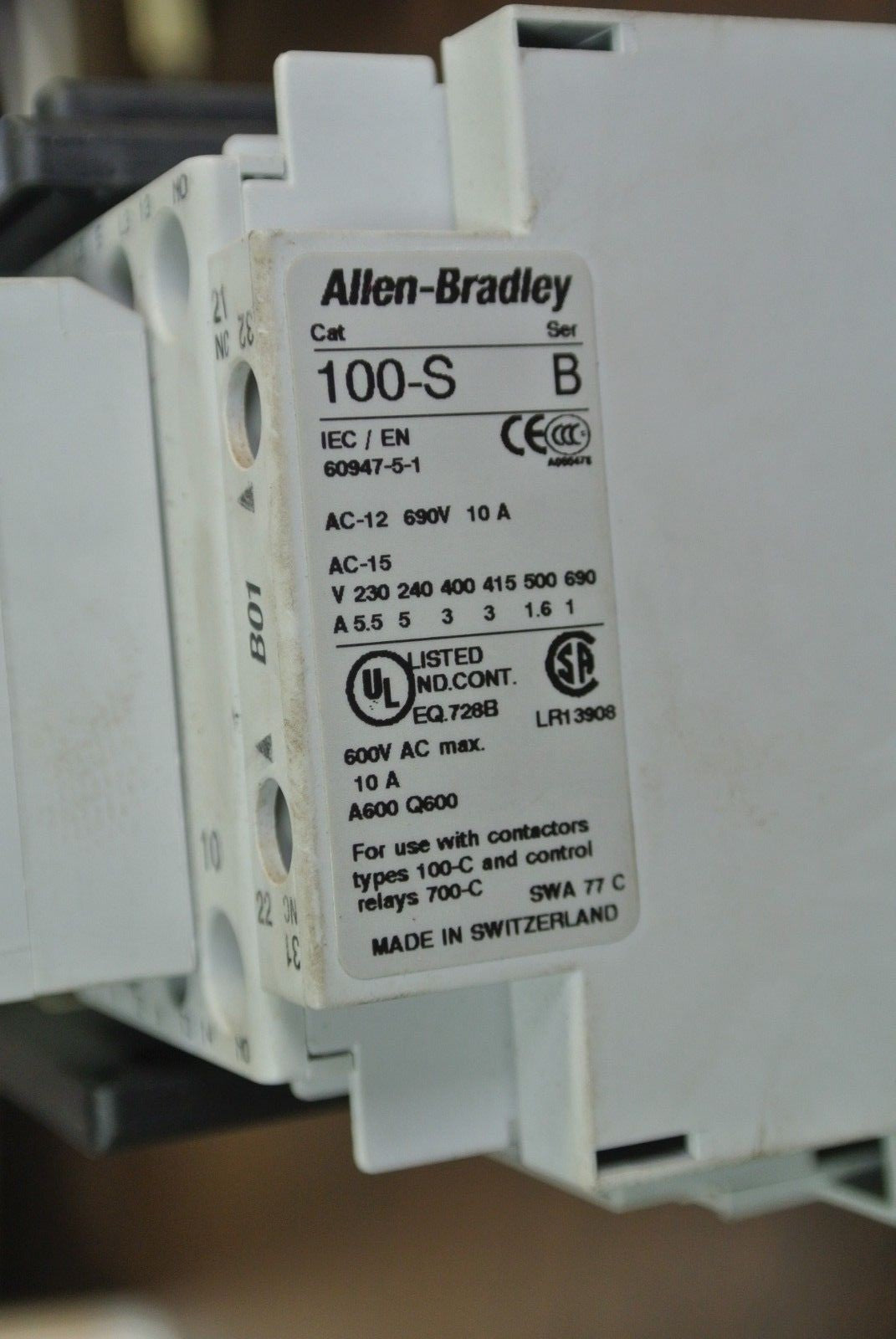 ALLEN-BRADLEY 104-C09UDJ22 REVERSING CONTACTOR  incl. 100-FSD250 + 100-F + 100-S