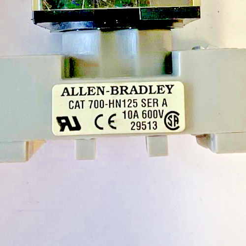 OMRON MK2PN-S RELAY 10A   W/ALLEN BRADLEY 700-HN125 BASE SER.A 10A** LOTOF2**