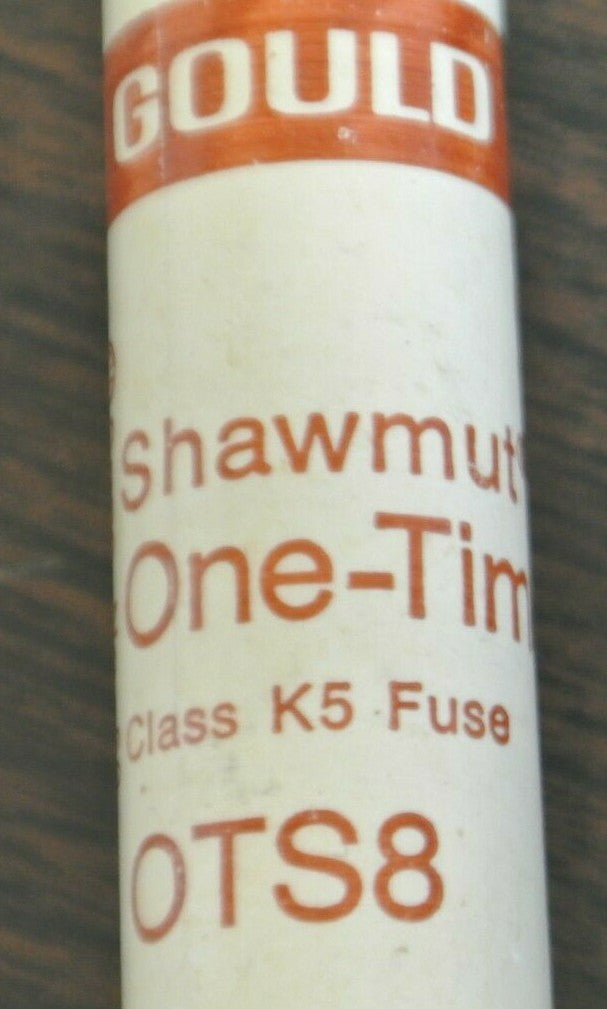 GOULD SHAWMUT OTS8 CLASS K5 FUSE 8A / 600V / NEW SURPLUS / EACH