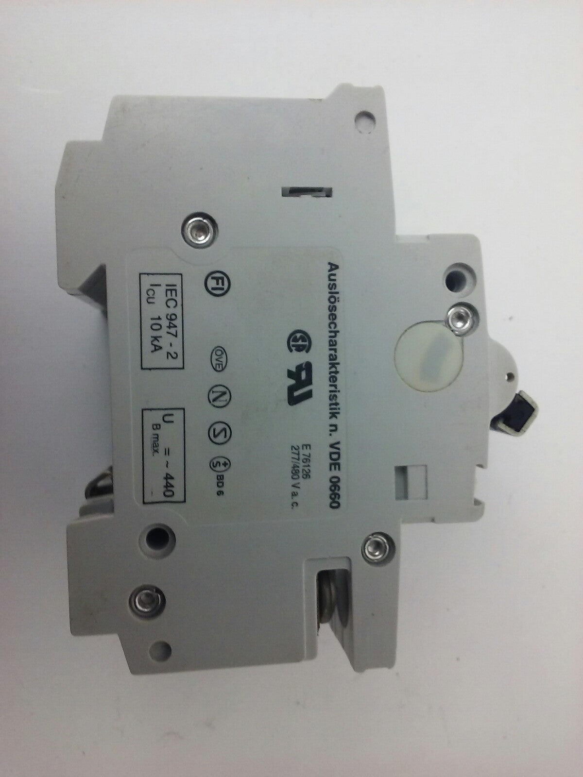 ABB S273, CIRCUIT BREAKER, K 16A, 3POLE, 277/480VAC, MAX 440, 10KA, VDE0660, NEW
