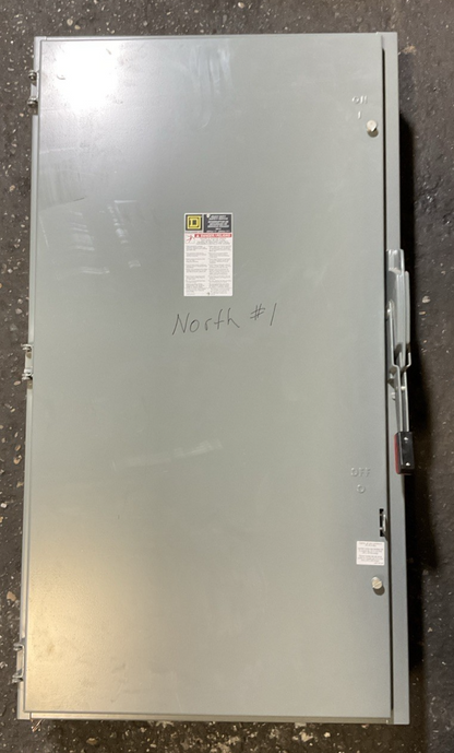 SQUARE D H366 FUSIBLE SAFETY SWITCH TYPE 1 SERIES E04 600AMP 600V
