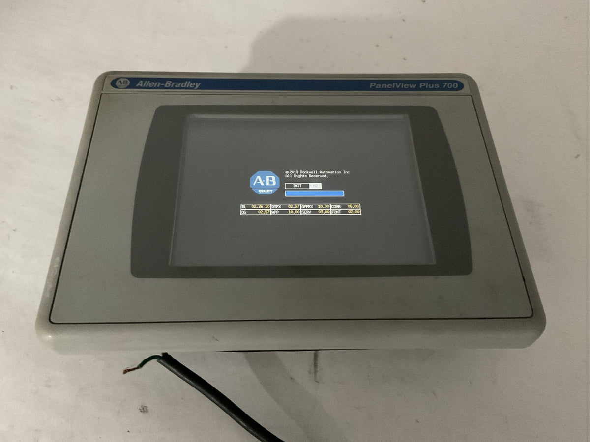 ALLEN BRADLEY 2711P-T7C4D8 SER A PANELVIEW PLUS 700 24VDC 2711P-RP8D SER A