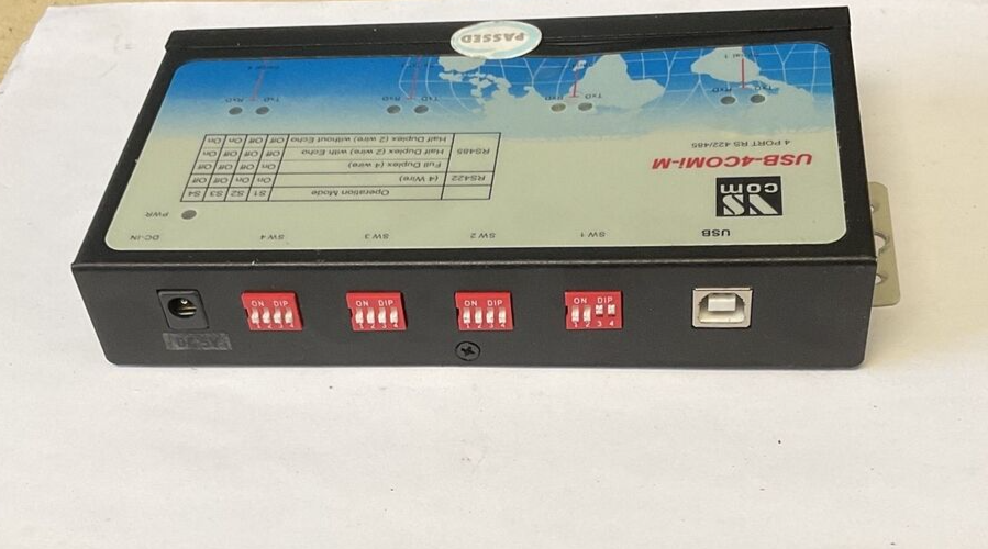VS COM USB-4COMI-M CONNECTOR DB9-MALE 5VDC 1.6 4 PORT RS 422/485