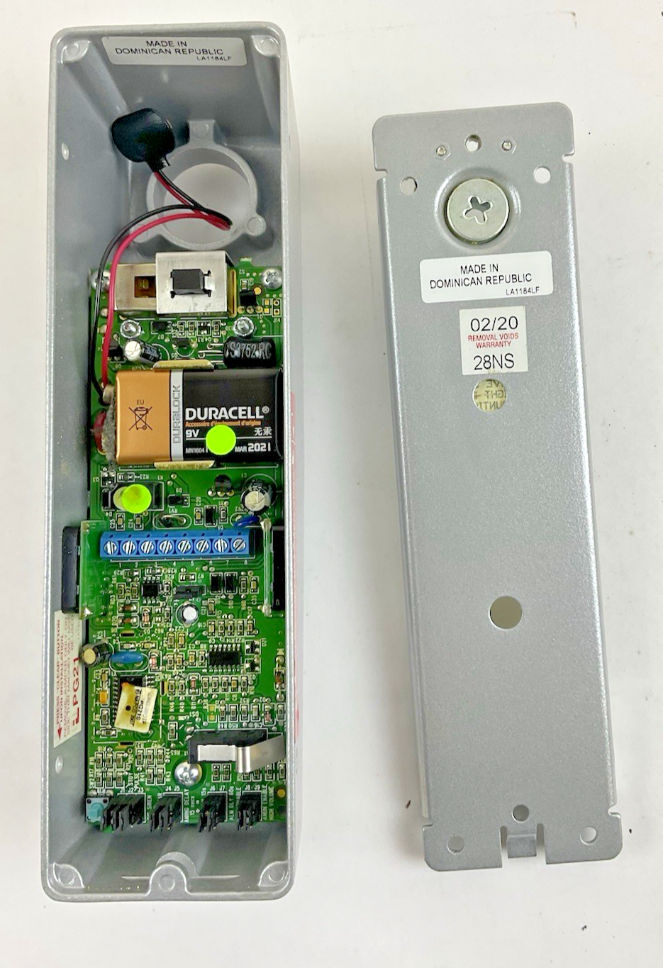 ALARM LOCK PG21MS 80901-2DR NARROW STILE DOOR ALARM SILVER