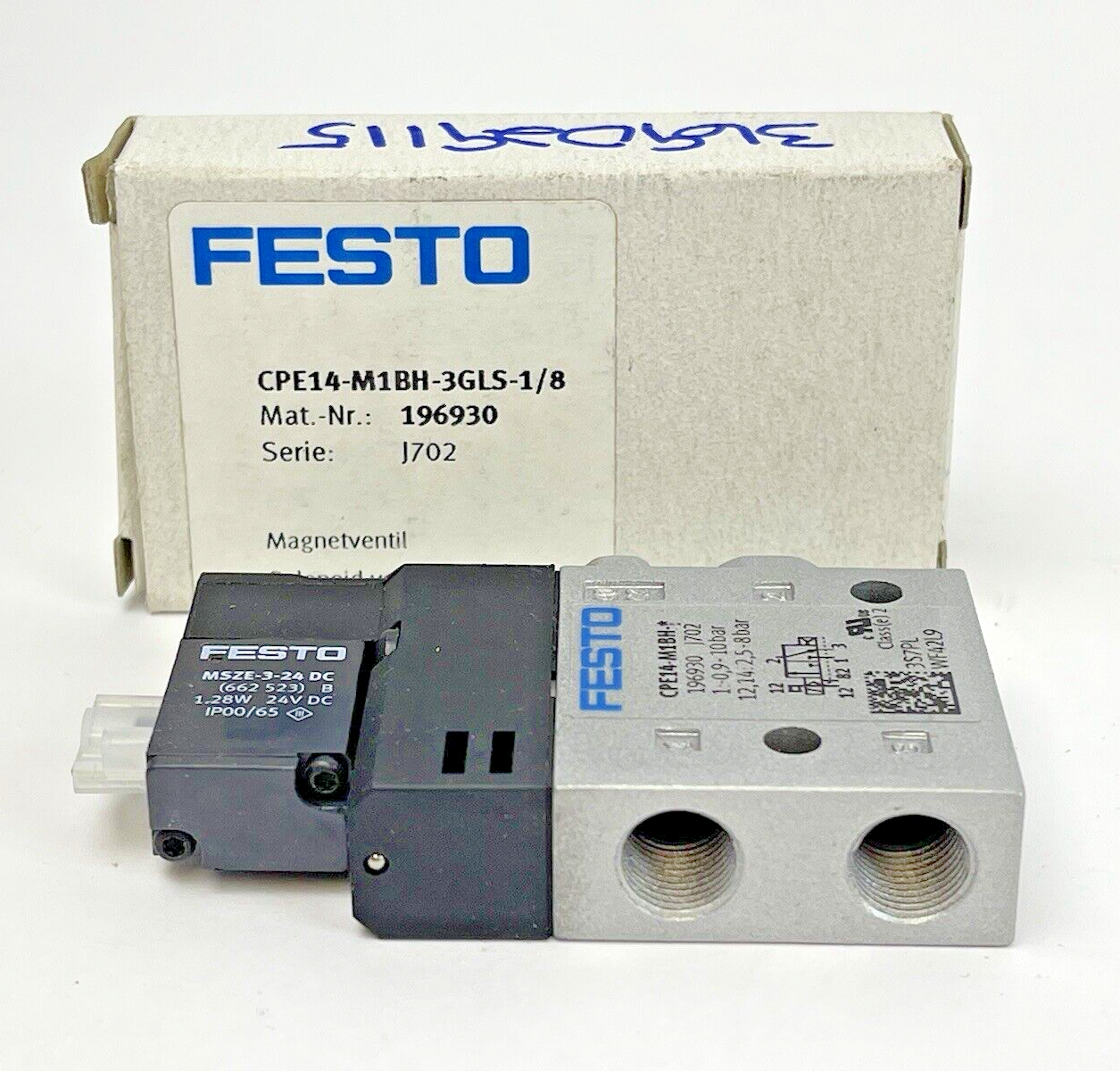 FESTO - CPE14-M1BH-3GLS-1/8 - SOLENOID VALVE - 196930