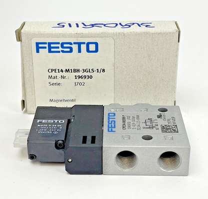 FESTO - CPE14-M1BH-3GLS-1/8 - SOLENOID VALVE - 196930