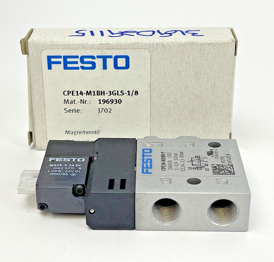 FESTO - CPE14-M1BH-3GLS-1/8 - SOLENOID VALVE - 196930