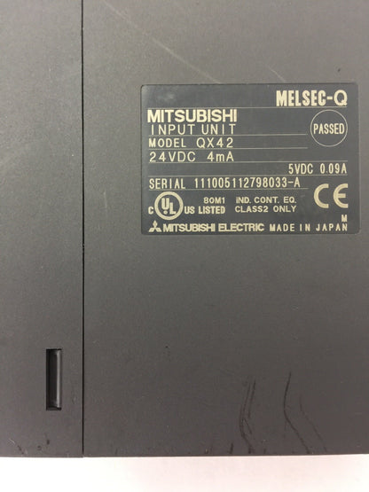 MITSUBISHI QX42 INPUT UNIT MELSEC-Q 24VDC 4mA 5VDC 0.09A