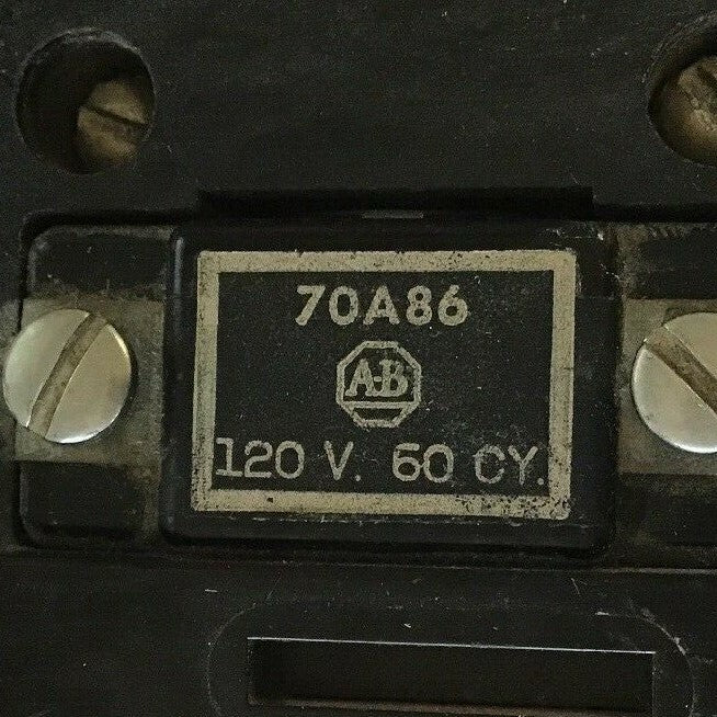 ALLEN BRADLEY 702-A0D93 OVERLOAD RELAY SER.K 575V 5HP W/70A86 120V/60HZ COIL