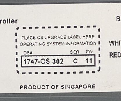 ALLEN BRADLEY 1747-L532 SER E SLC 5/03 16K CONTROLLER 1747-OS 302 SER C FW 11