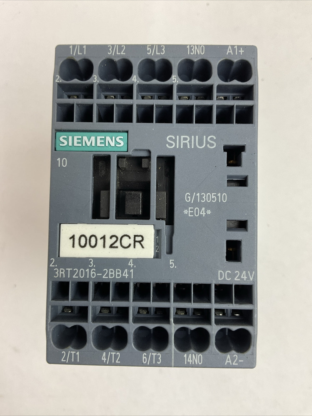 SIEMENS 3RT2016-2BB41 CONTACTOR 600VAC 20A 3PH 7.5HP COIL 24VDC