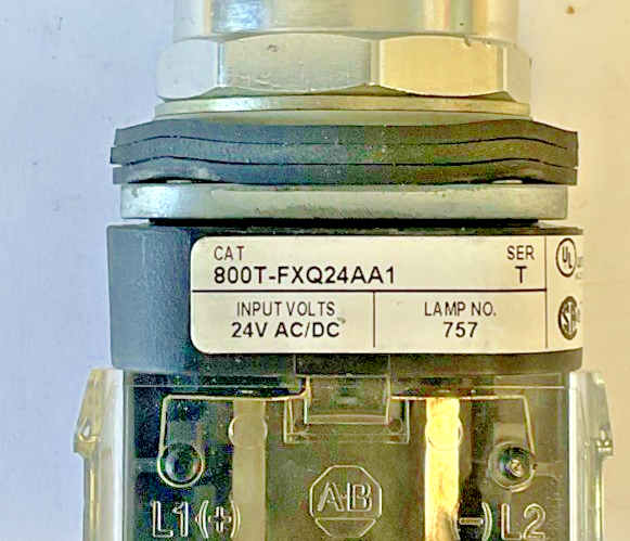 ALLEN BRADLEY 800T-FXQ24AA1 PUSH BUTTON SER.T 24VAC/DC