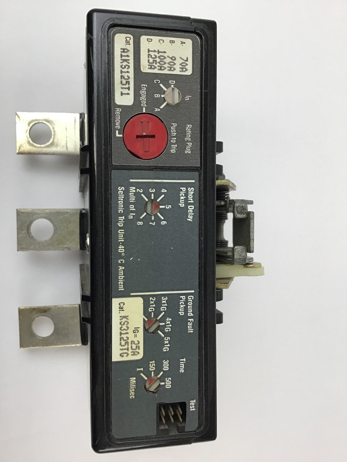 WESTINGHOUSE ELEC. GROUND FAULT TRIP UNIT (CTK125+A1KS125T1+ KS3125TG)