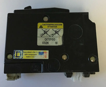 SQUARE D QO2100 CIRCUIT BREAKER 100A 120/240VAC 50/60HZ
