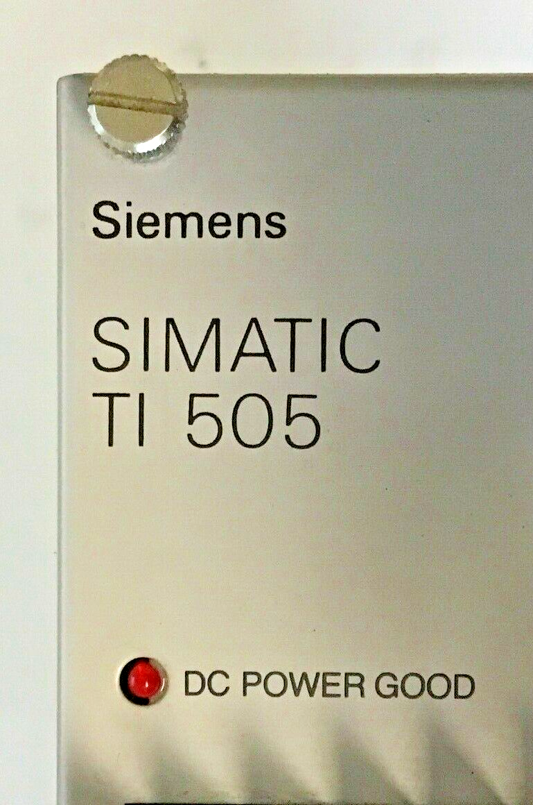 SIEMENS SIMATIC TI 505 POWER SUPPLY 505-6660 110/220 VAC 200VOLT 50-60HZ
