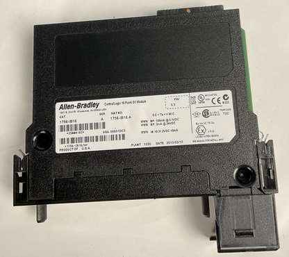 ALLEN BRADLEY 1756-IB16 16 POINT D/I MODULE 24VDC SER.A