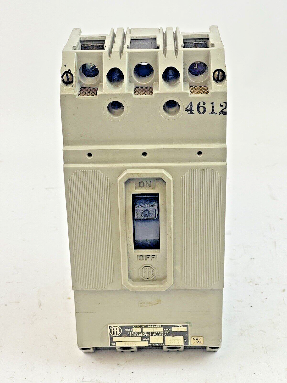 ITE / SIEMENS - H4157 - CIRCUIT BREAKER - 100 AMP, 250 DC, 600 VAC, 2 POLE