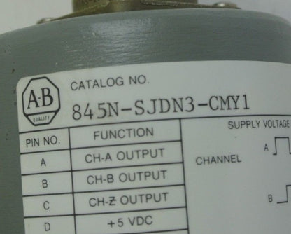 ALLEN-BRADLEY 845N-SJDN3-CMY1 - INCREMENTAL OPTICAL ENCODER - NEW SURPLUS