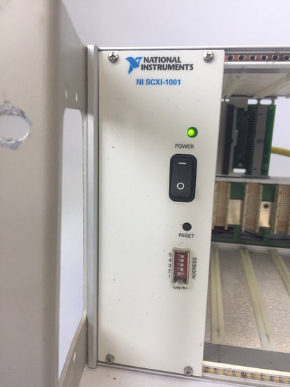 NATIONAL INSTRUMENTS SCXI-1001 12 SOLT CHASSIS 100/120/220/240VAC 1.7/1.5/0.8A