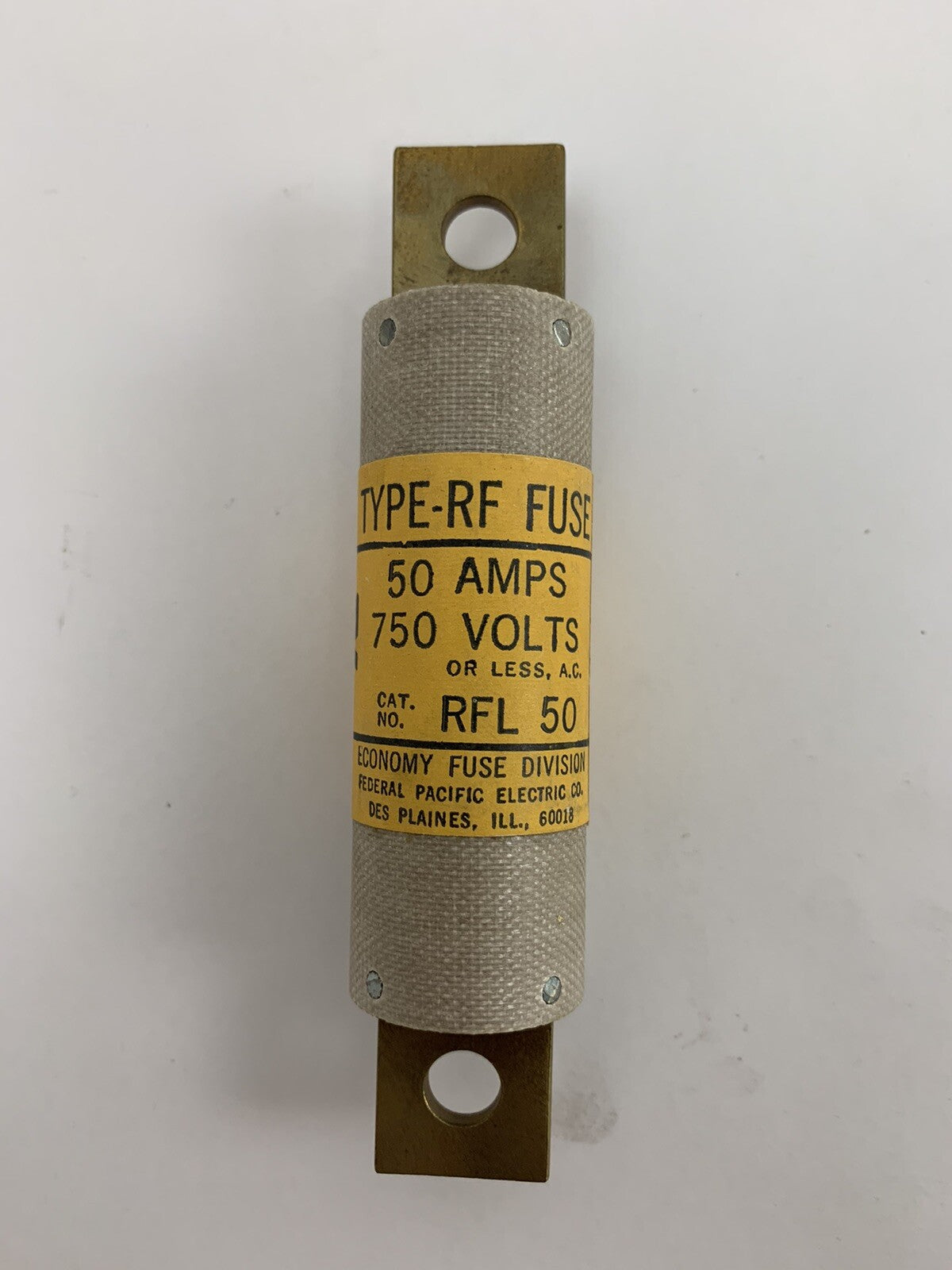 Economy Fuse RFL50 50A 750V Type-RF Fuse "Lot of 6"